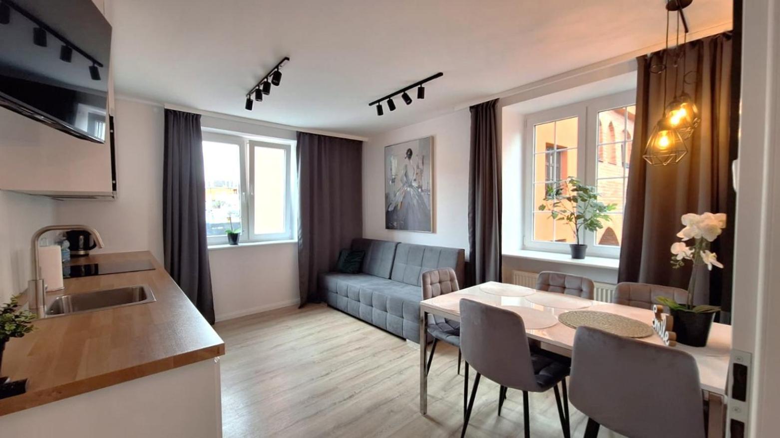 Magical River View By Downtown Apartments Gdańsk Exteriör bild