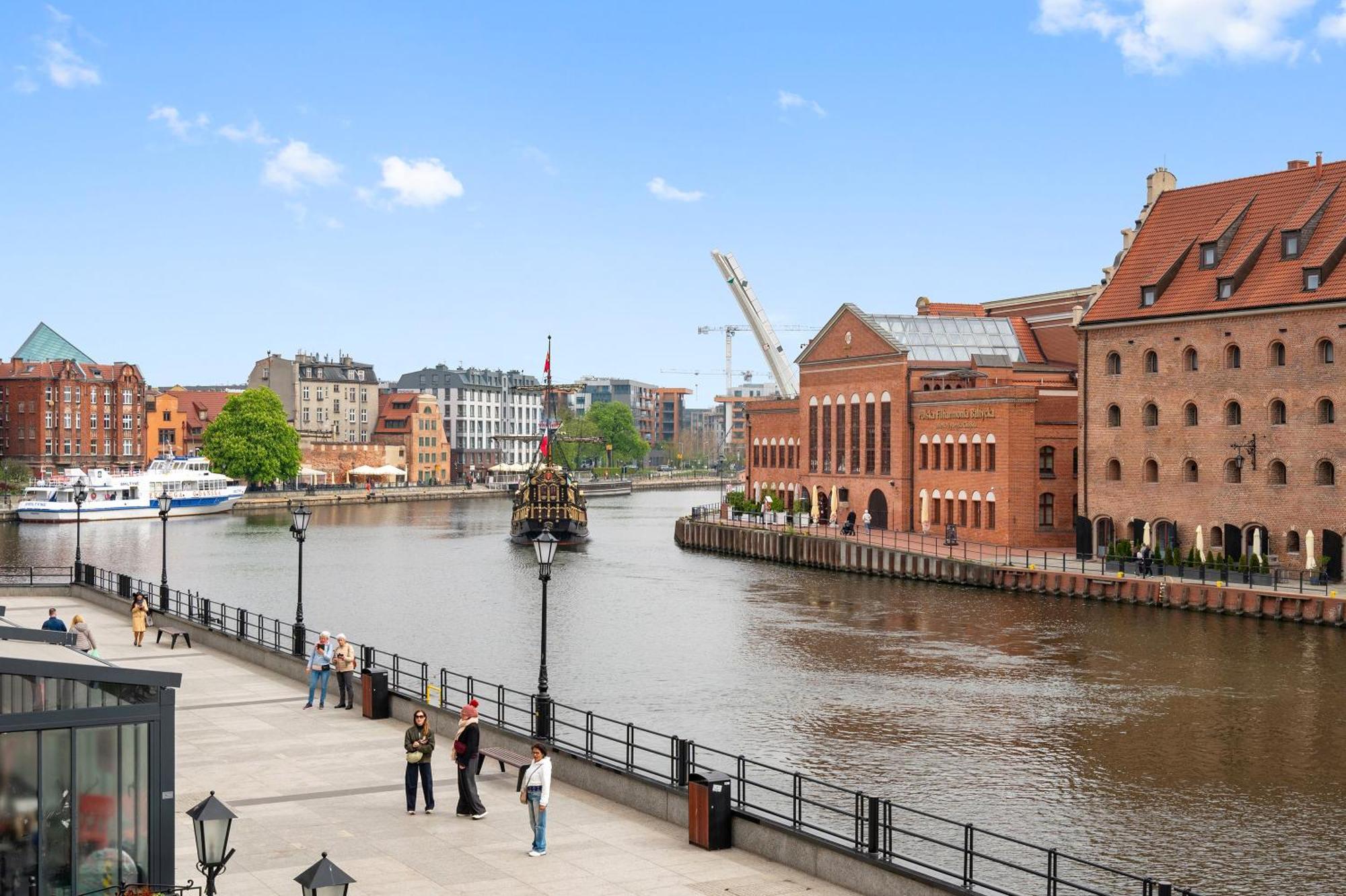 Magical River View By Downtown Apartments Gdańsk Exteriör bild